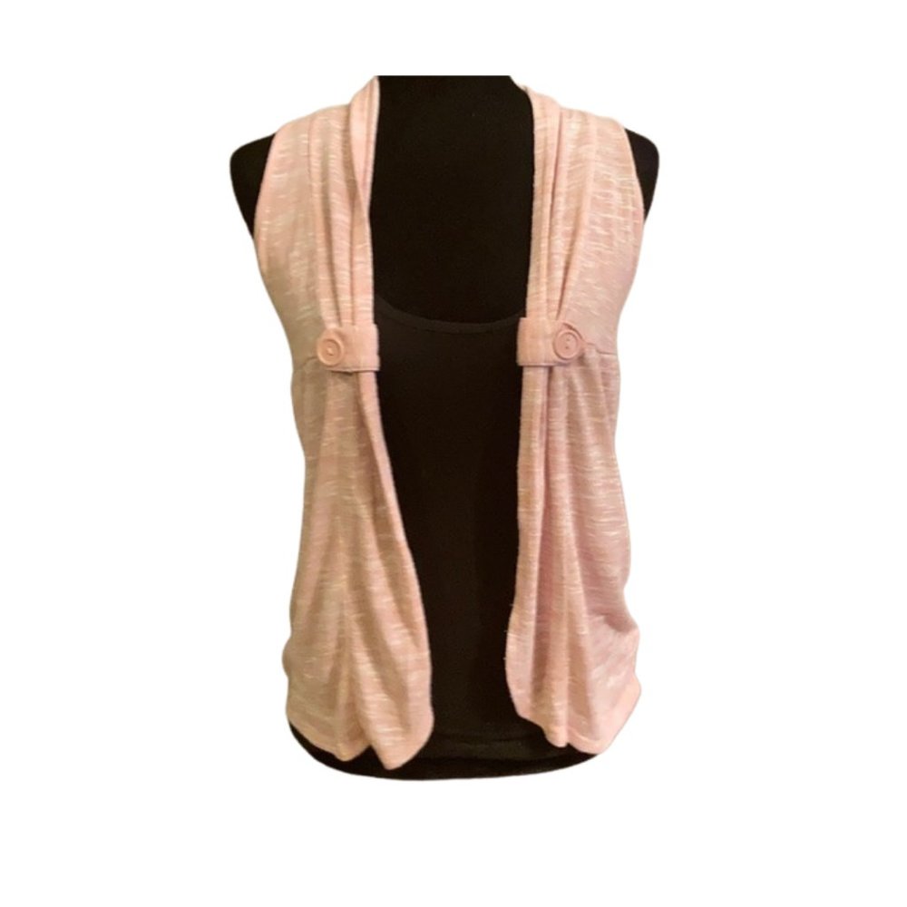 Bella du Jour Pink Cardi Vest - Picture 3 of 5